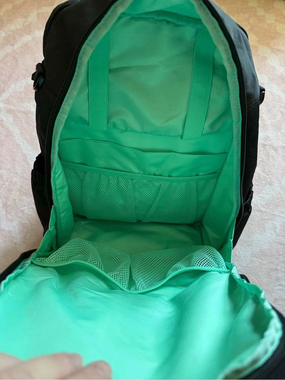 Jujube Be Zealous Diaper Bag Backpack Geometric Doodle Black and White